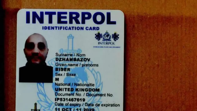 The fake Interpol card Gaberova was shown by Dzhambazov