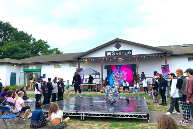 Artification recently took over the W3 Venue in North Acton Playing Fields